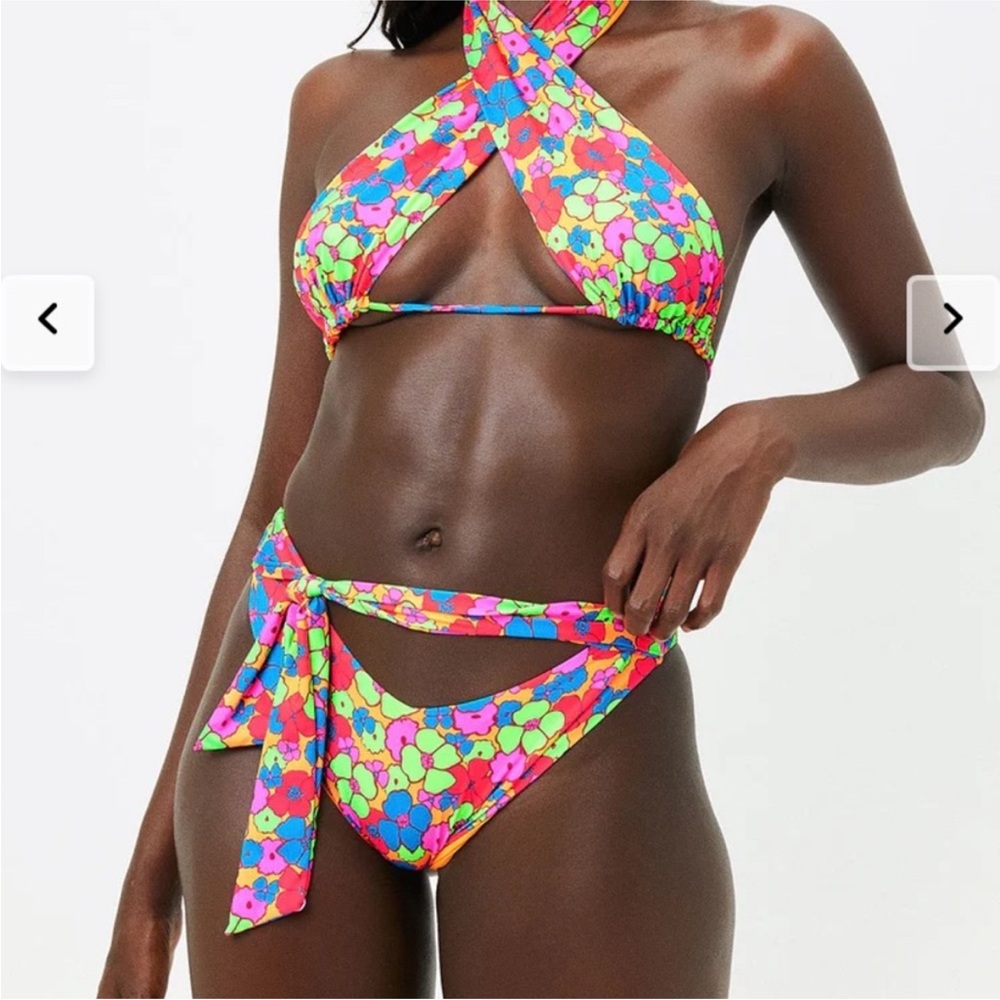 Frankie's Bikini's Bash Wrap Halter Bikini Top & Bash Tie Bottoms